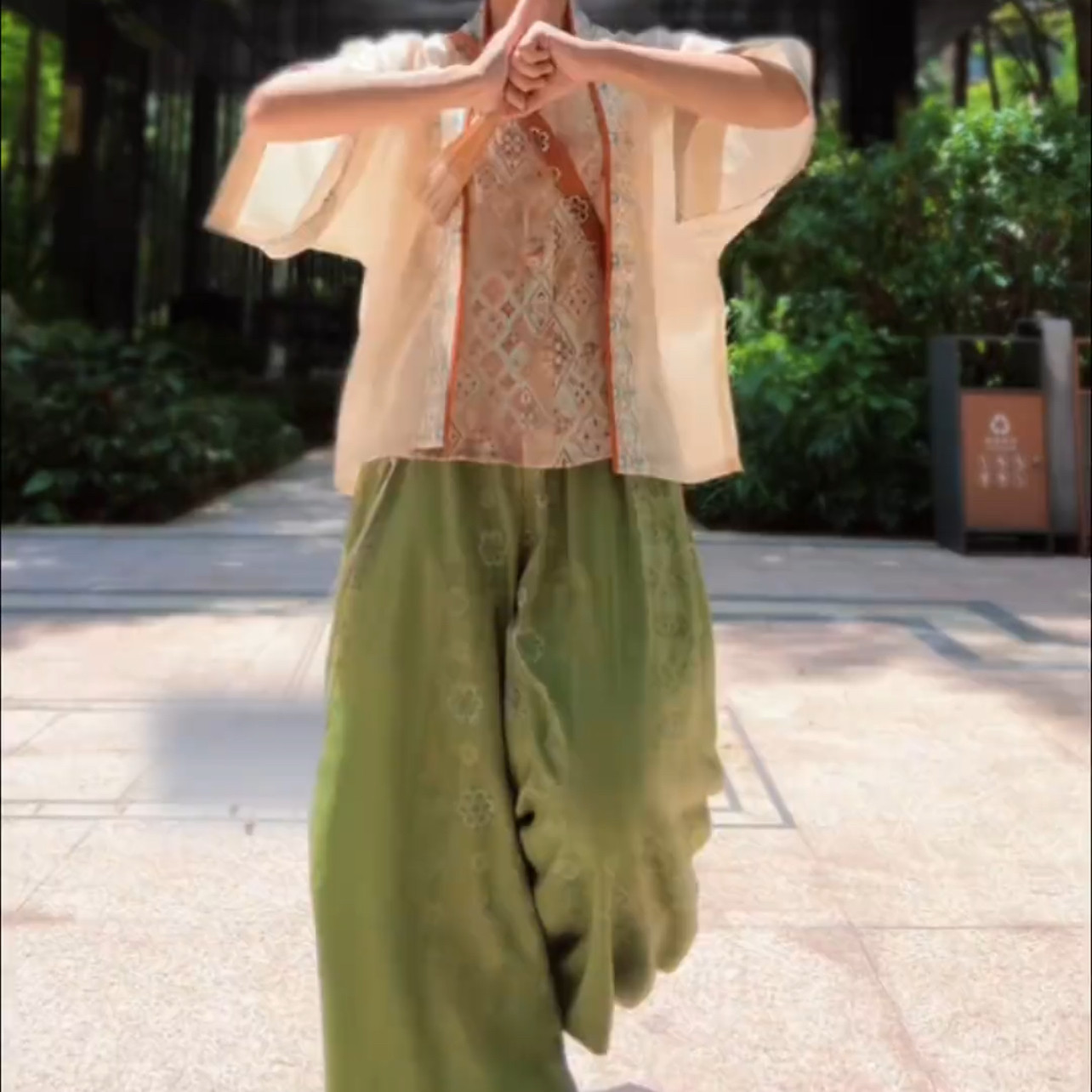 长袖长裤2026宋抹灯笼裤阔腿裤套装新中式国风对襟衫改良汉服