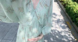 大码胖MM法式甜美高级感褶皱碎花连衣裙女夏季海边度假风绝美长裙