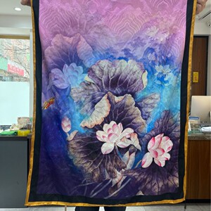 双面老料香云纱桑蚕丝真丝长巾围巾两用气质百搭披肩新款高档l礼