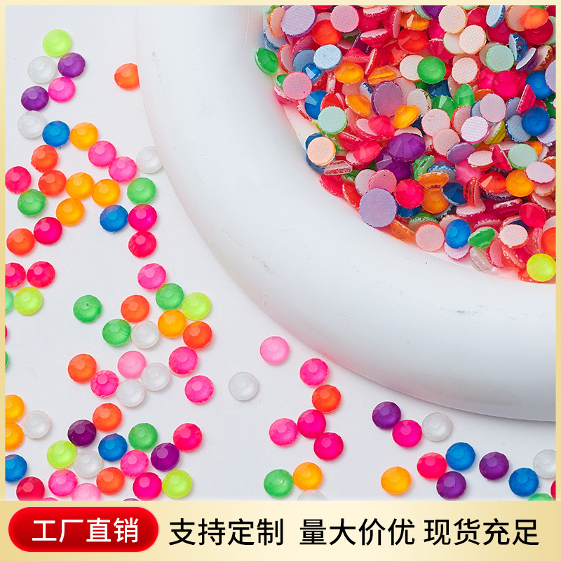 新款热销荧光烫钻系列手缝钻平底钻 diy舞服饰配件婚纱辅料配饰