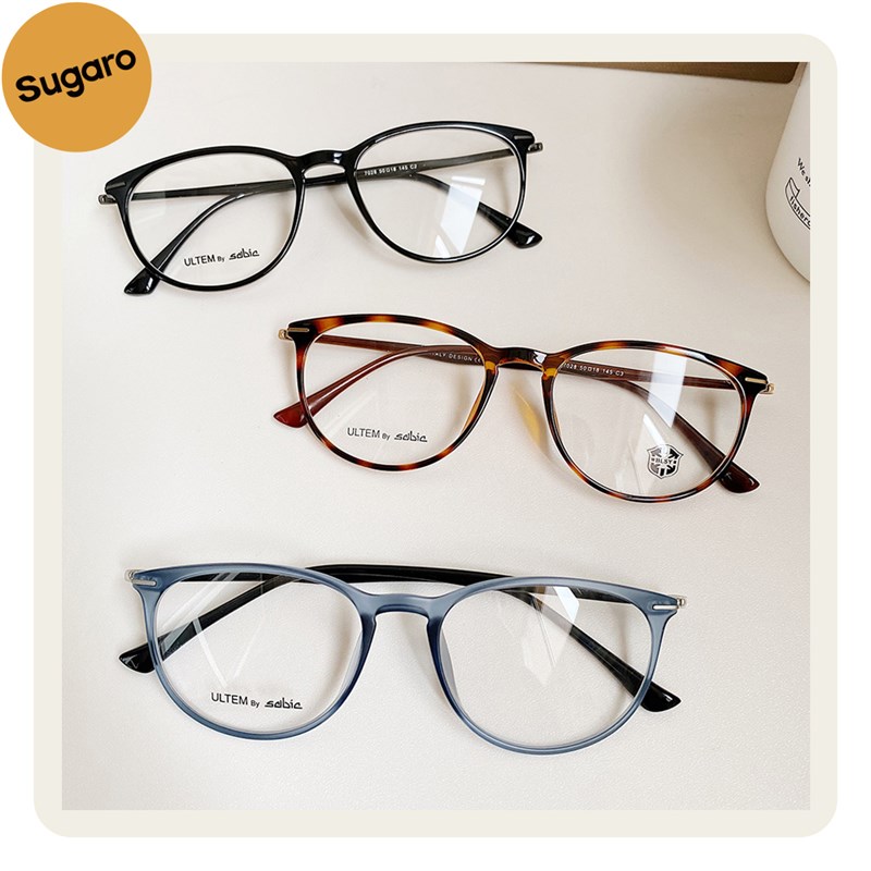 韩版8g超轻塑钢眼镜框可配防蓝光近视镜架经典椭圆框舒适磨砂框女