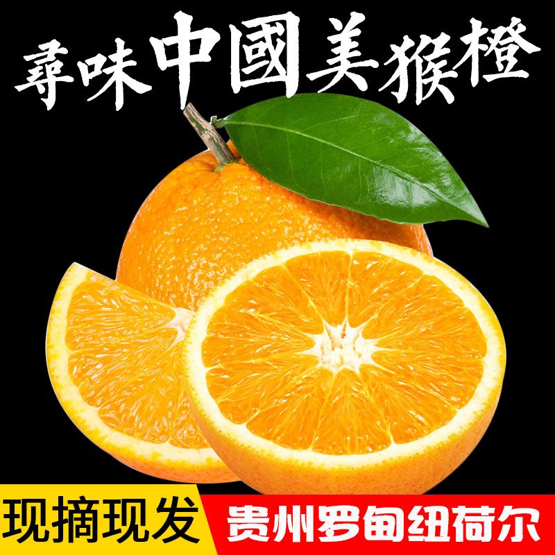 【】罗甸脐橙新鲜现摘橙子贵州当季水果纽荷尔农产品非赣南