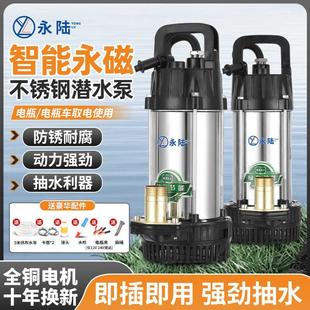 直流潜水泵12V24V伏家用48V60V72电动车水泵瓶小型浇菜灌溉抽水机
