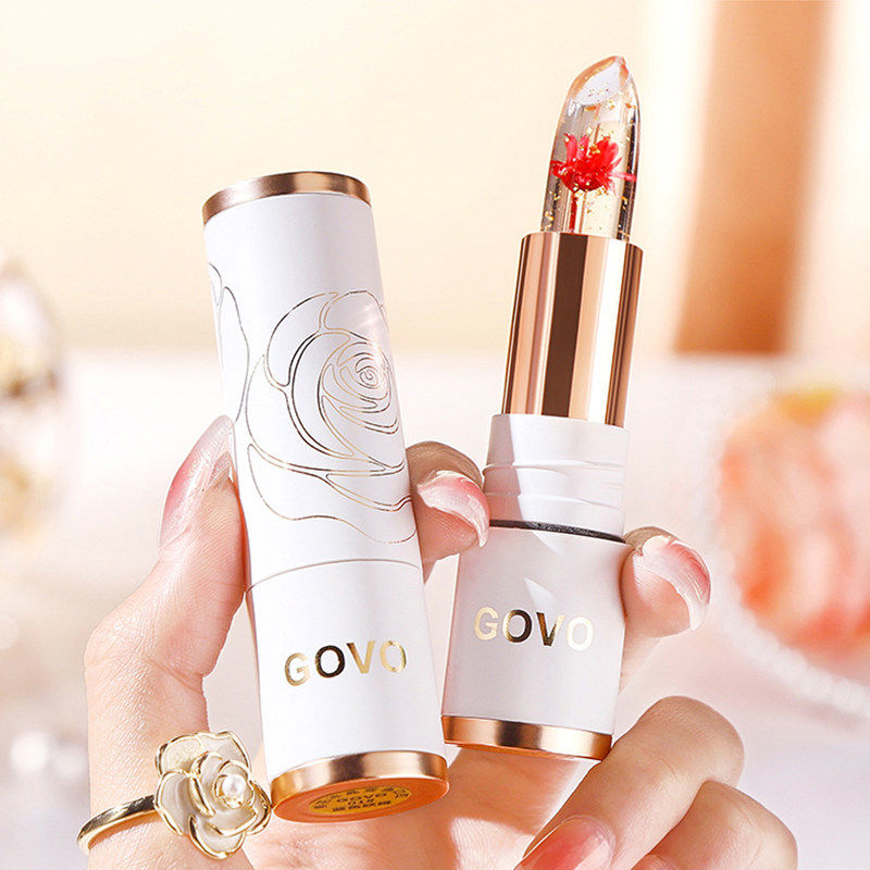 GOVO鲜花变色口红持久保湿滋润不掉色不沾杯蓝色妖姬去死皮润唇膏,彩妆/香水/美妆工具,唇膏/口红,淘宝优惠券,粉丝福利购,淘宝优惠卷