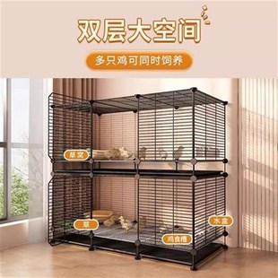鸡笼多层三层大号超大号家用铁笼鸡舍养殖笼家禽鹅鸭鸡窝自动清粪
