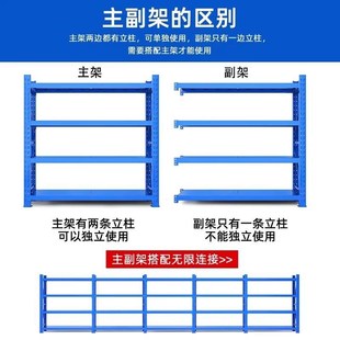 加厚仓储货架多层置物架仓库重型落地展示架家用超市储物架铁架子