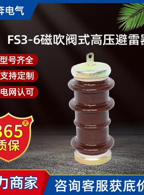FS3-6磁吹阀式高压避雷器FS4-10FS2-3FX(Y)S配电型用FS-15/20KV