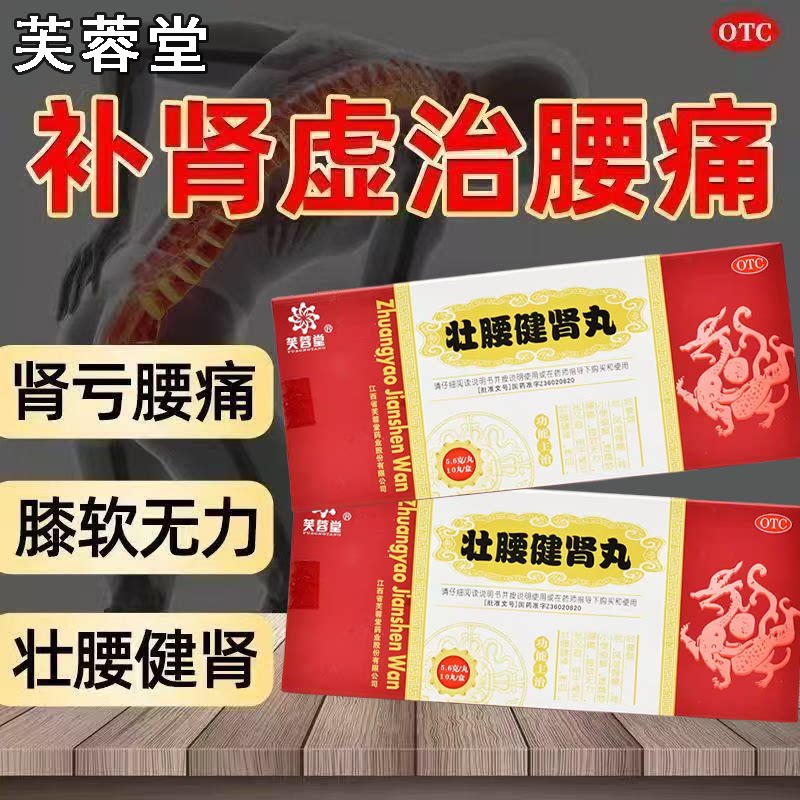 肾亏腰痛小便频数遗精梦泄风湿神经衰弱芙蓉堂壮腰健肾丸10丸