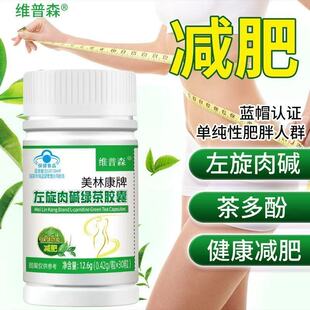 【减肥】燃脂肥胖瘦身肚子大茶多酚左旋肉碱绿茶胶囊官方蓝帽正品