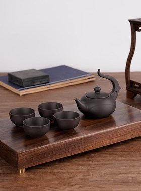 黑胡桃木制底座摆件工艺品花瓶佛像奇石新中式木质实木底座刻字