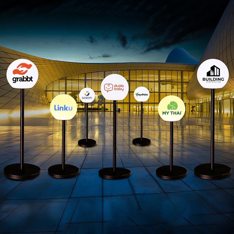 发光圆球落地室立式网红广告灯箱户外球形灯客厅活动婚礼氛围装饰