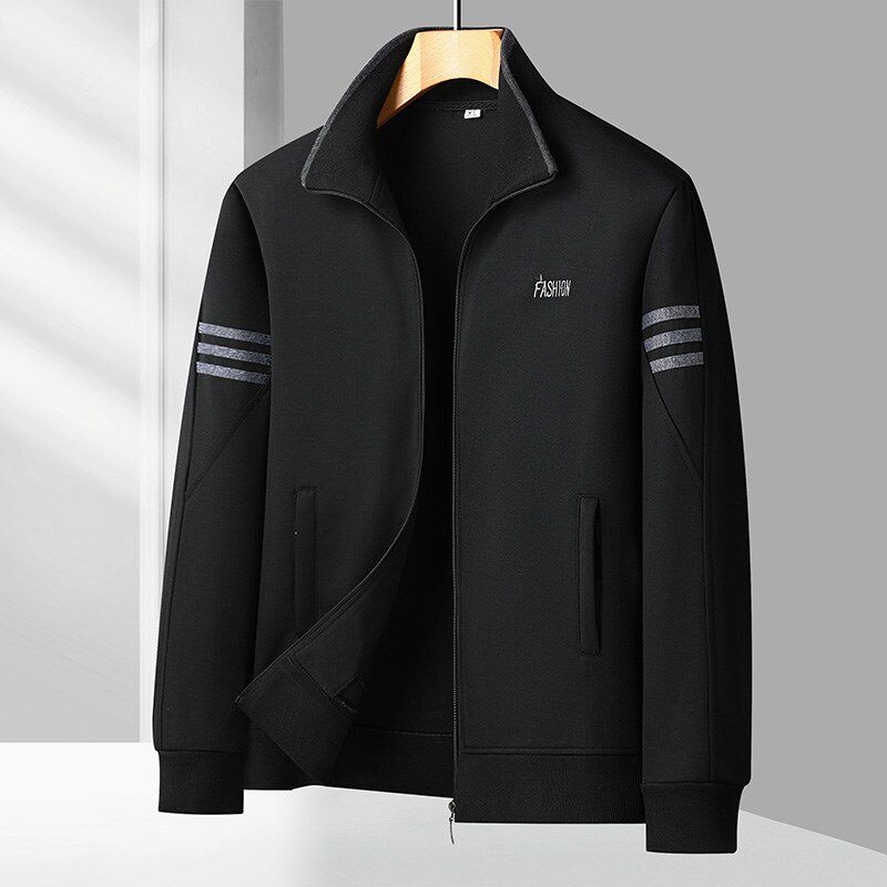 中老年男士运动服春夏季单层薄款卫衣爸爸装跑步休闲晨练夹克外套