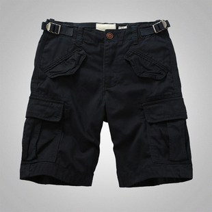 迷彩中裤 美式 短裤 男宽松直筒多口袋工装 户外五分休闲 重磅复古夏季
