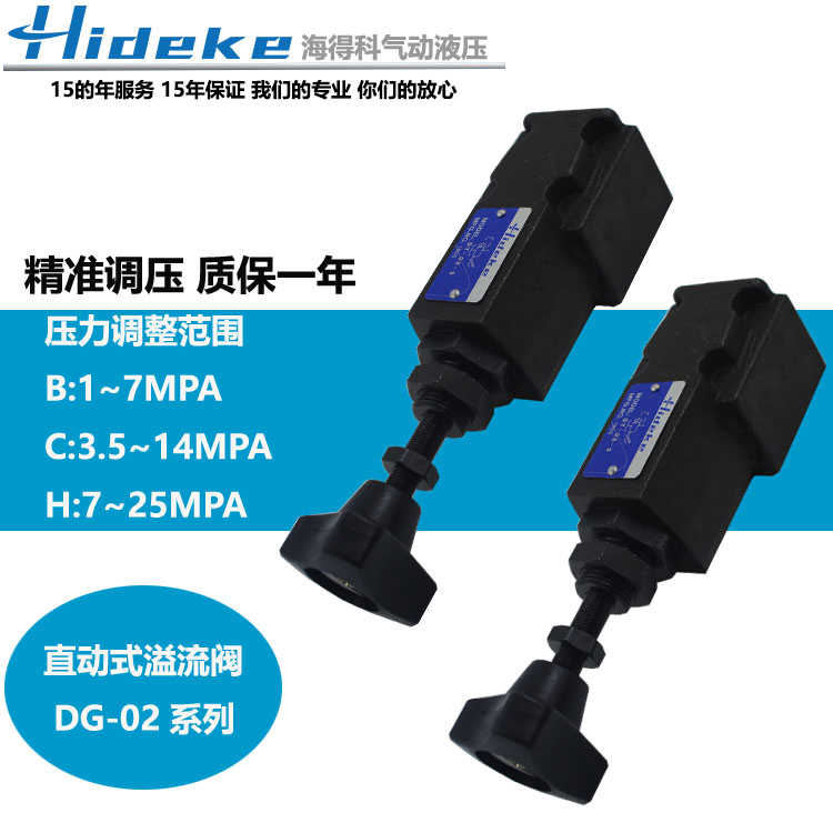 直动式溢流阀DG-02-B/-C-H-22 RF-T02-3-30 RV-02G  RF-G01-1-