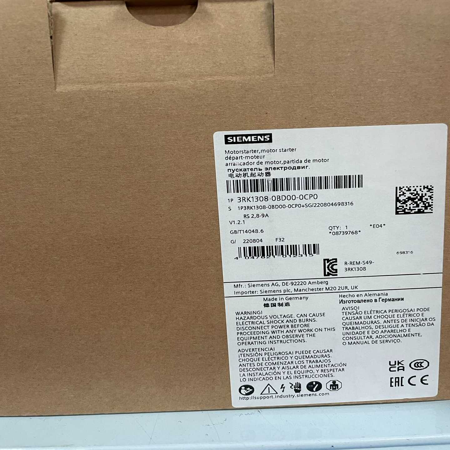 3RK1308-0BD00-0CP0  高性能可逆启动器；~询价