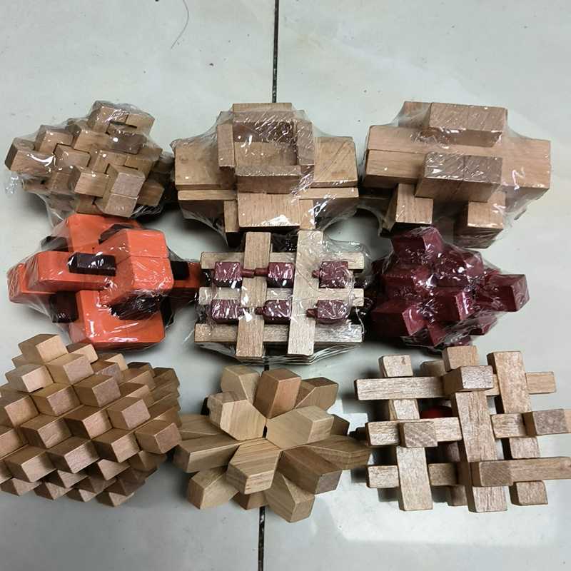 询价拍~鲁班锁  高级难度9件套