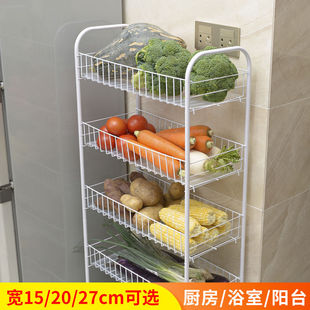 夹缝置物架厨房超窄15cm20cm18cm30cm10厘米宽夹缝收纳卫生间移动