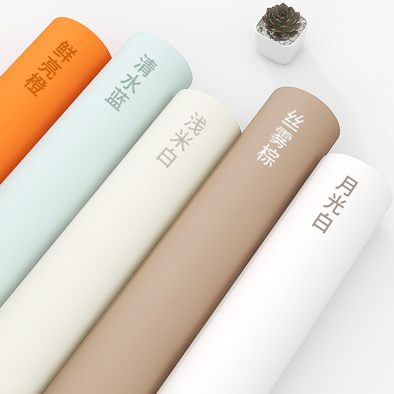 加厚肤感橱柜贴纸柜子柜门改色贴膜衣柜桌面防水墙纸自粘家具