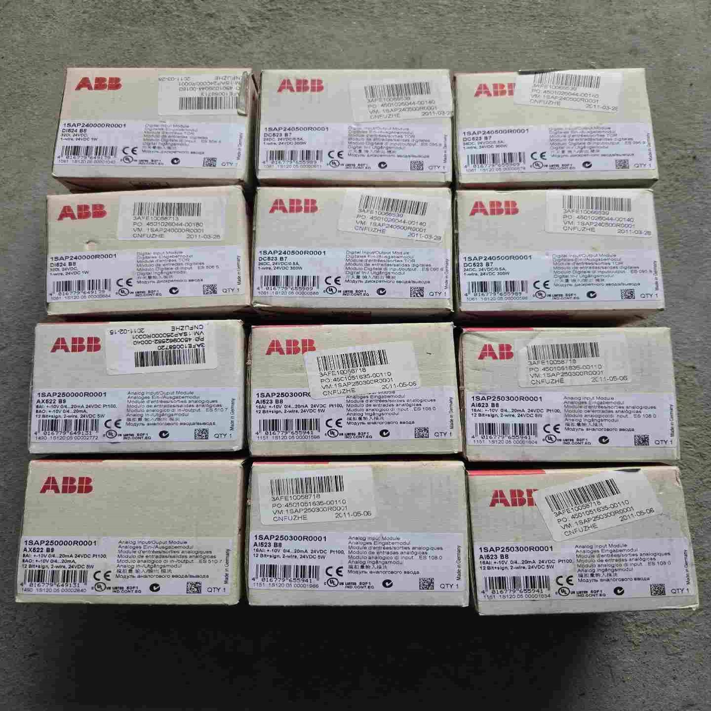 询价ABB模块DI524B8/DC523B7/AX522B9/A