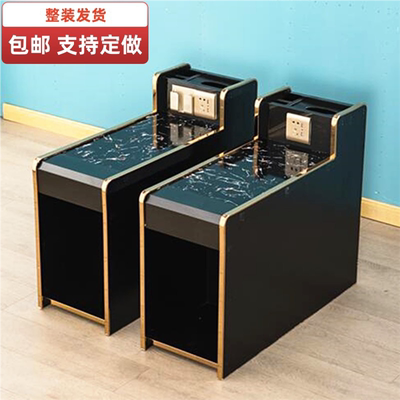 足浴店茶几柜足疗茶几桑拿按摩床浴场足浴沙发中间小茶几柜经济型
