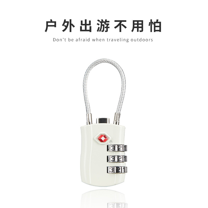 出国海关锁 tsa密码锁拉杆箱包旅行箱防盗锁托运通关锁行李箱挂锁