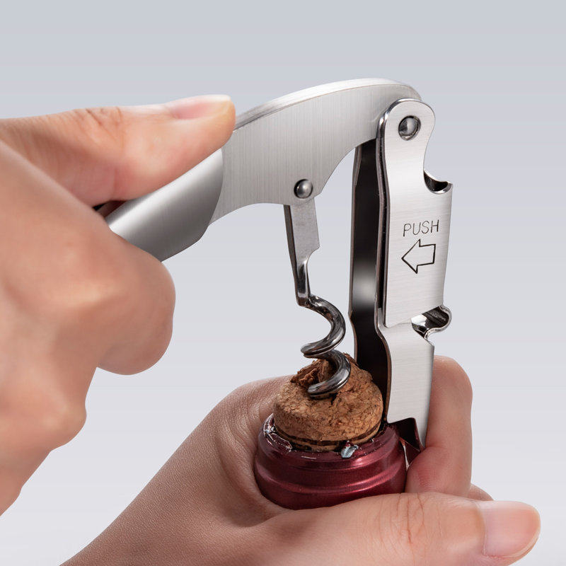 红酒开瓶器不锈钢起子海马刀家用葡萄酒啤酒启瓶器多功能神器专用