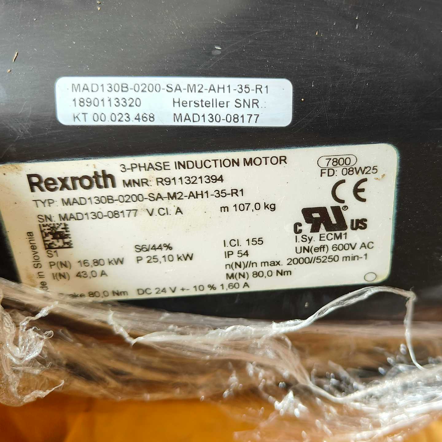 咨询-力士乐主轴电机MAD130B-0200-SA-M2-AH1-