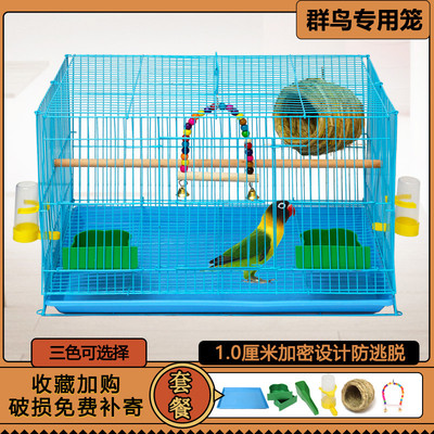 鸟笼大号金属鸟笼玄凤虎皮鹦鹉八哥绣眼鸟笼相思鸟繁殖家用鸟笼