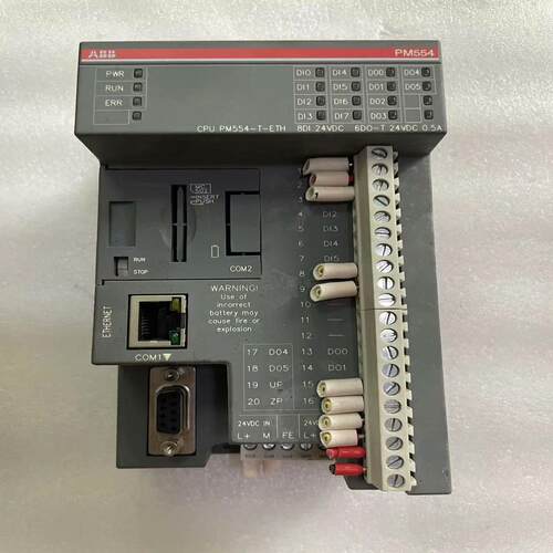 ABB CPU模块PM554-T-ETH，功能包好，成色如图（耶耶电子）