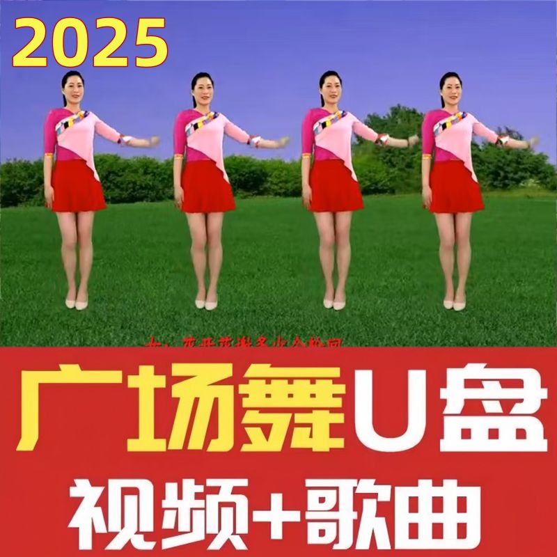 。2025新广场舞u盘流行歌曲唱歌跳舞视频现代舞中老年大容量U盘us