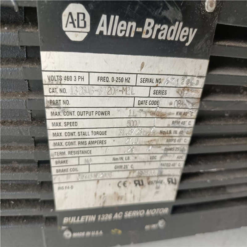 询价~AB伺服电机1326AB-B720F-M2L