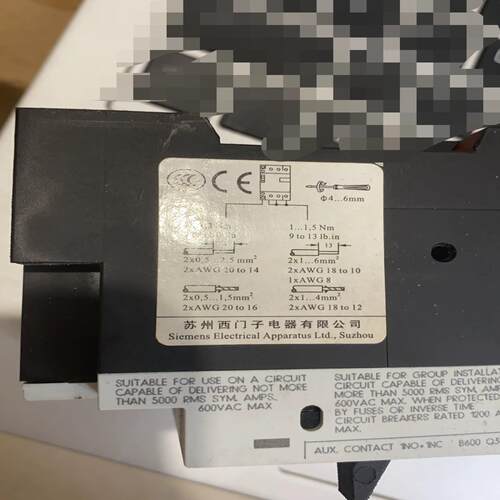 3VU1340-1MK00马达断路器~询价
