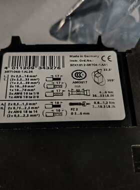 接触器3ZX1012-0RT04-1AA1 成色如~询价