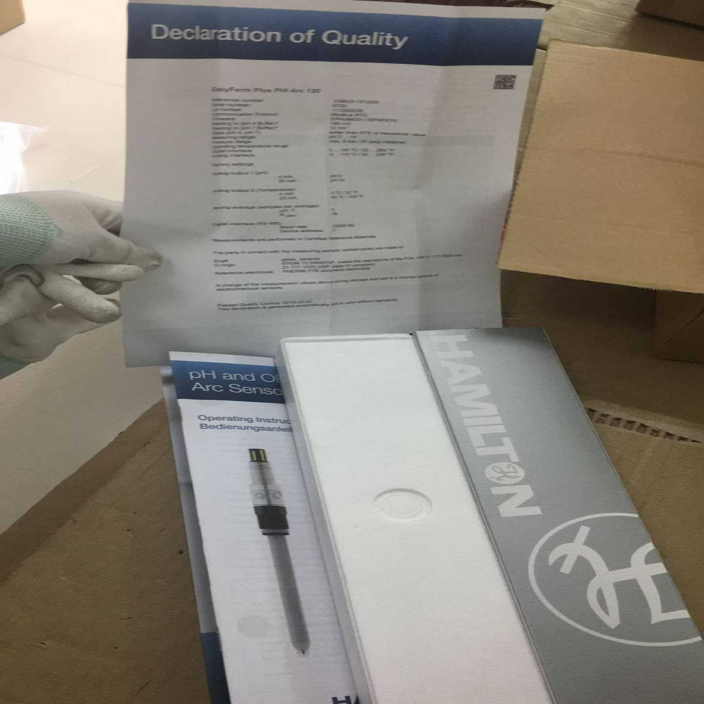 TRANSMITTERH100pH，243080-01Hamilton哈美顿PH变E送器