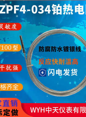 隆兴WYH中天仪表WZPF4-034防腐防尘防水型PT100铂热电阻非标定*