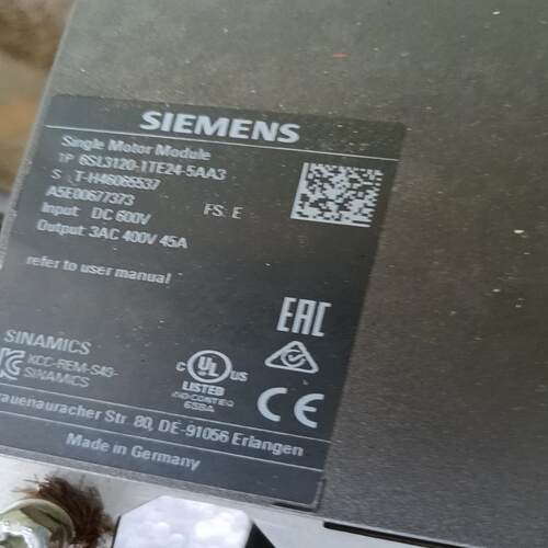 6SL3120-1TE24-5AA3驱动器45A~询价
