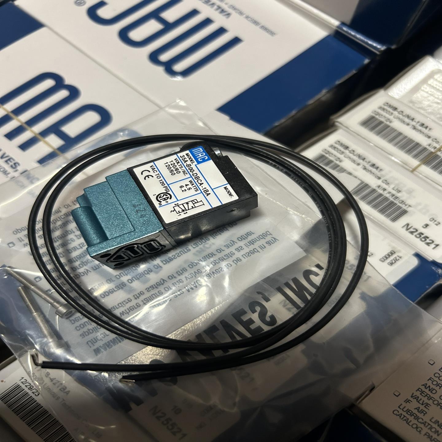 议价-MAC电磁阀35A-B00-DBCA-1BA哈斯机床电P磁阀