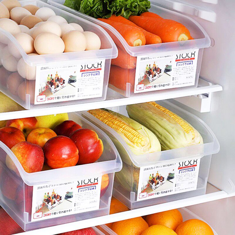 冰箱专用抽屉式收纳盒整理鸡蛋水果蔬菜食级塑料储物盒大号容量