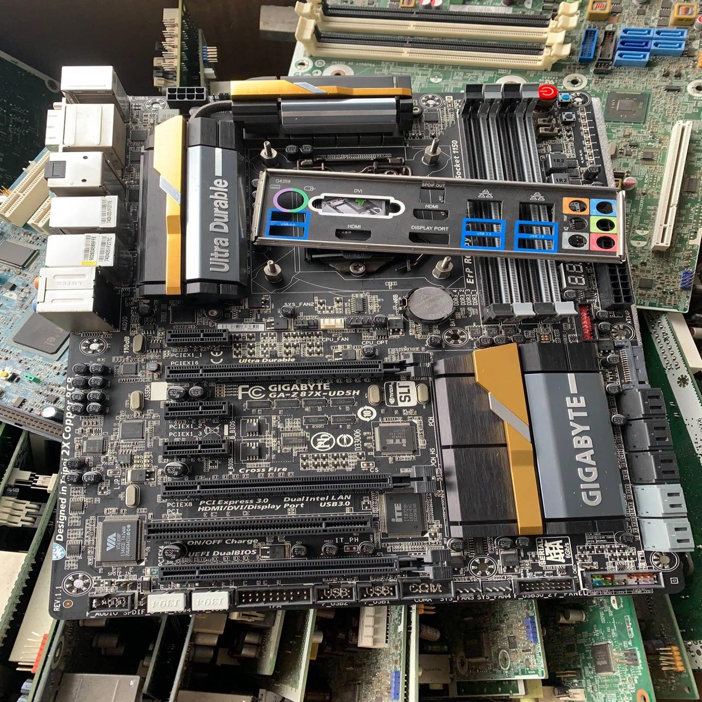 (询价)GA-Z87X-UD5H 下来成色如图功能测好没