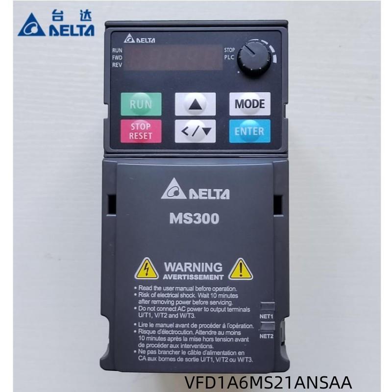 Delta台达变频器VFD1A6MS21ANSAA300单相220v调速器4A2MS43三相80