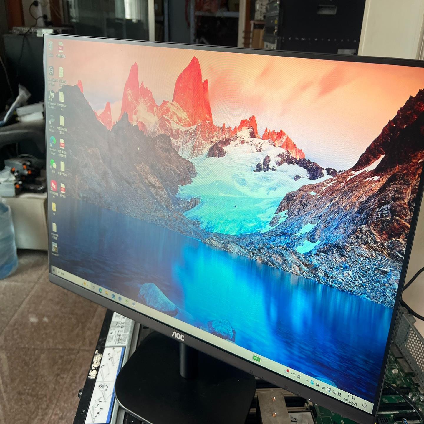 AOC 27B2H显示器，27英寸屏幕。支持HDMI接口，和询价