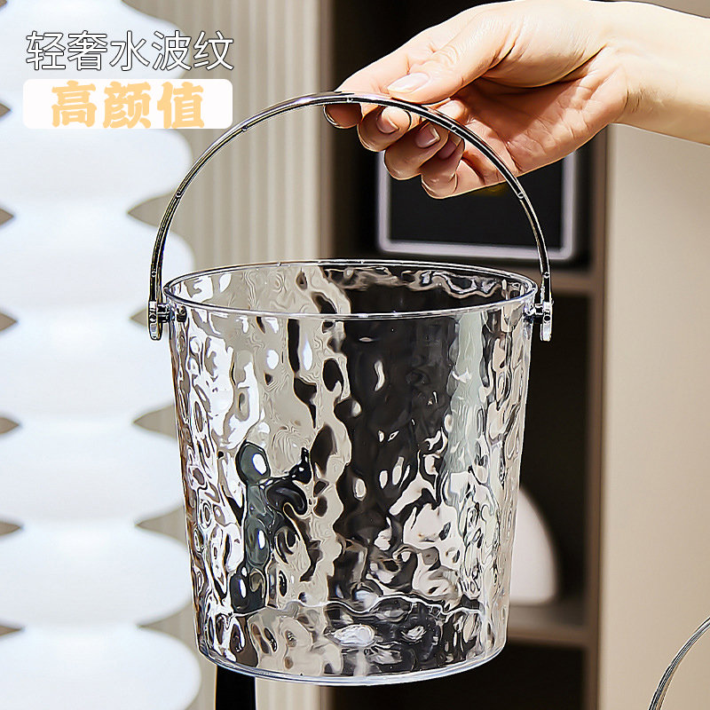 小号水桶手提加厚塑料迷你儿童盖网红美术可爱幼儿园厨房提