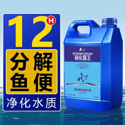 硝化细菌鱼缸用硝化菌硝化菌活菌稳定剂水质清澈剂净水剂养鱼
