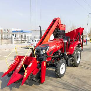 3行corn picker玉米收获机联合收割机出口茎穗兼收玉米扒皮脱粒机