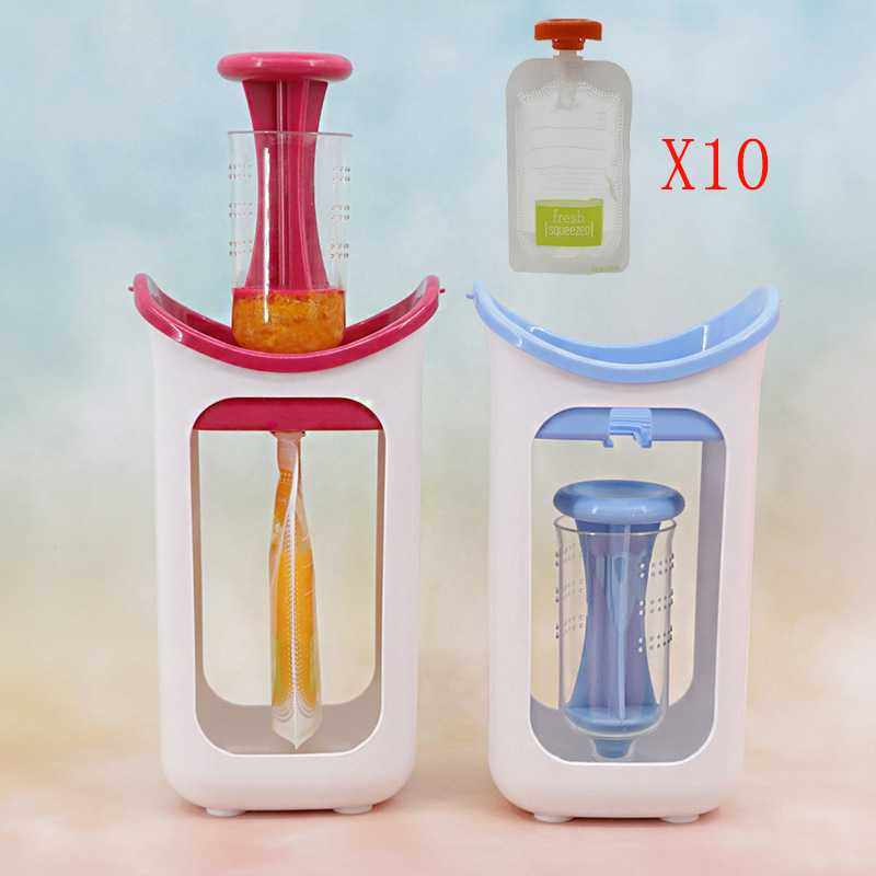 儿童果泥挤压器家用厨房便携工具果蔬榨汁机 Puree Squeezer