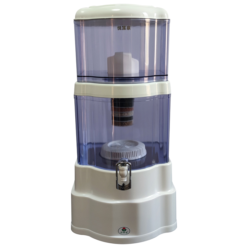悦莱泉21升台式家用直饮矿泉壶 自来水陶瓷滤芯过滤器净水净化器