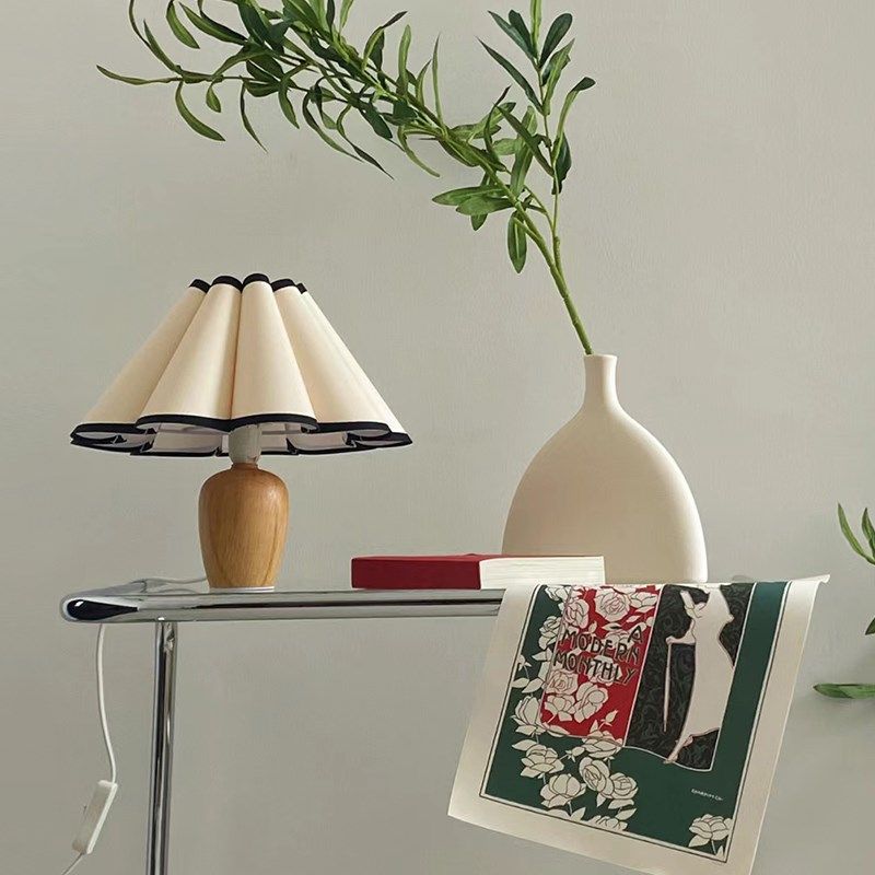 法式复古台灯vintage调光百褶小夜灯床头灯可调节光亮的氛围台灯,家装灯饰光源,装饰台灯,淘宝优惠券,粉丝福利购,淘宝优惠卷