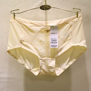 爱戴国色添香D6682牛奶丝中高腰包臀塑形收腹提臀女士三角裤 D3682
