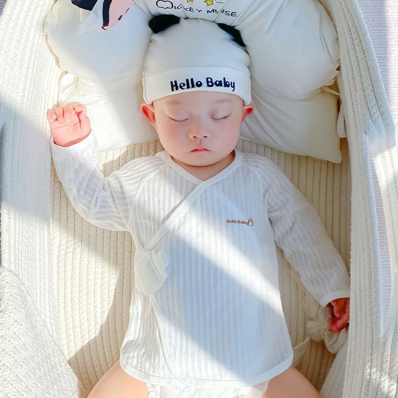 新生的儿半背衣长袖婴儿衣服纯棉魔术贴无骨夏装上衣宝宝夏季薄款,童装/婴儿装/亲子装,保暖上装,淘宝优惠券,粉丝福利购,淘宝优惠卷