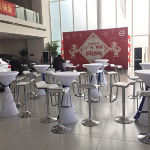 吧台桌套圆桌布鸡尾酒桌高脚桌布升降桌弹力桌套餐桌酒店宴会桌布
